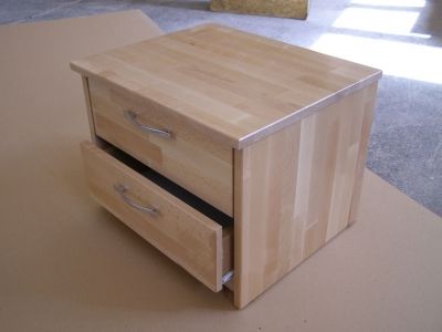 Тумба прикроватная Тесса Щит/Массив (бук)