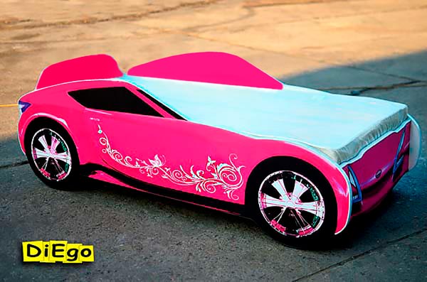 Ліжко машина Galaxy Pink