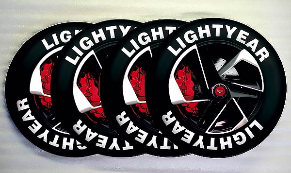 Декоративні накладні колеса для ліжка Тачки Маквiн (Flash)